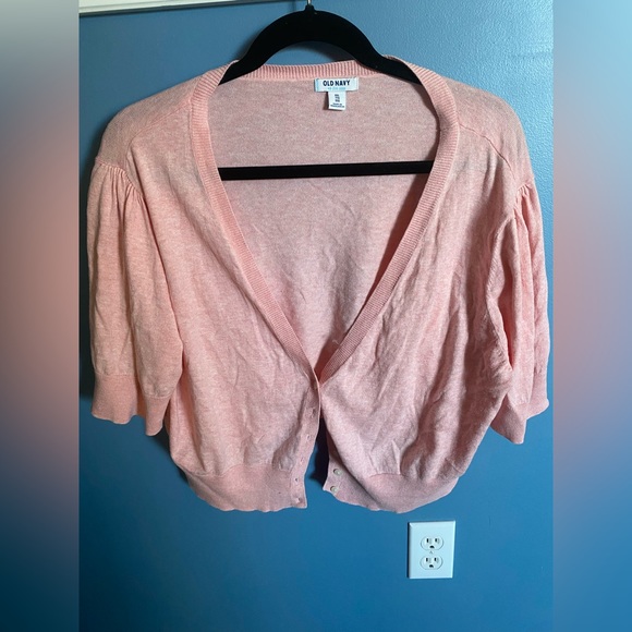 Old navy cropped short sleeve cardigan - Picture 1 of 2